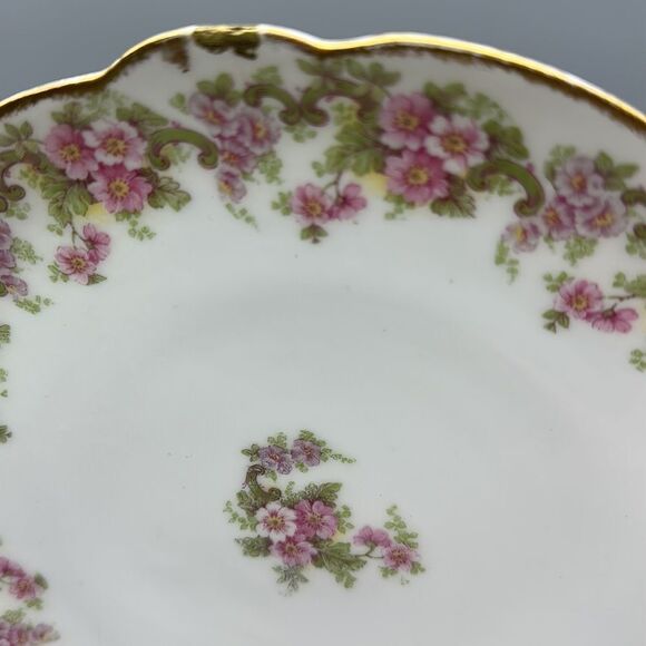 Elite Works vintage gold rimmed floral plate - Picture 4 of 7
